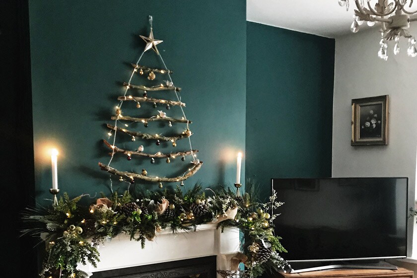Juldekorationsideer för öppen spis
